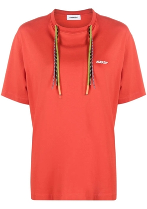 AMBUSH multi-cord logo-print T-shirt - Red