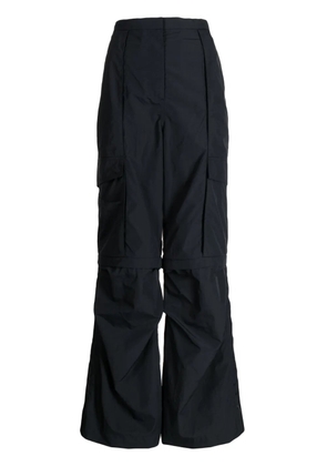 Goen.J detachable-panel wide-leg cargo pants - Blue