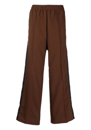Toga Virilis side-stripe straight-leg trousers - Brown