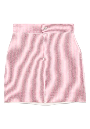 Barrie striped mini skirt - Red