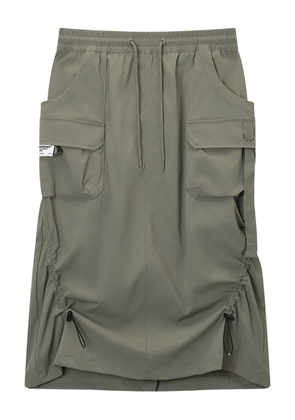 Musium Div. cargo-pockets midi skirt - Green