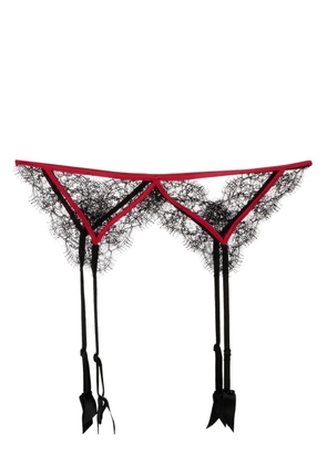 Kiki de Montparnasse lace detailing garter belt - Black