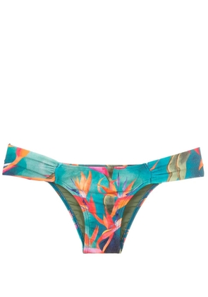 Lygia & Nanny Ritz gathered-detail bikini bottoms - Blue