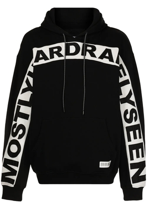 Mostly Heard Rarely Seen logo-print hoodie - Black