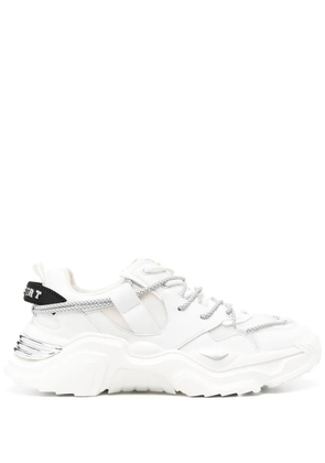 Plein Sport mesh panel lace-up sneakers - White