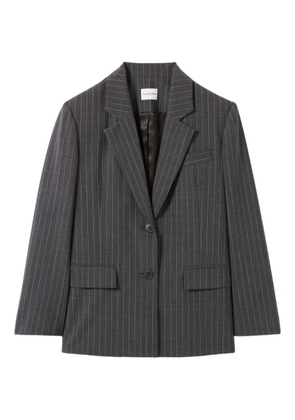 Claudie Pierlot pinstripe single-breasted blazer - Grey