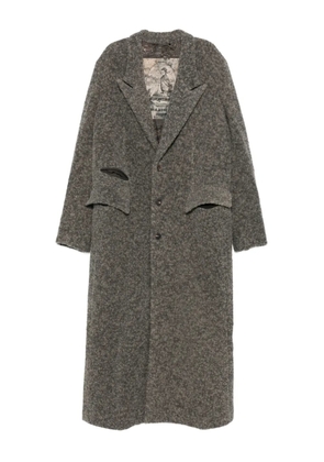 Ziggy Chen single-breasted coat - Grey