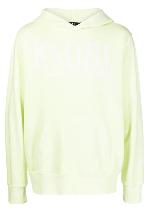 Ksubi logo-print cotton hoodie - Green