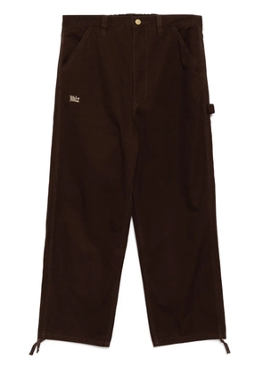 izzue straight-leg trousers - Brown