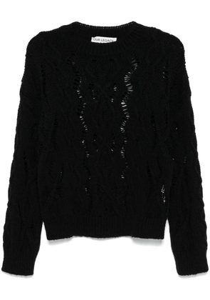 OUR LEGACY cable-knit sweater - Black