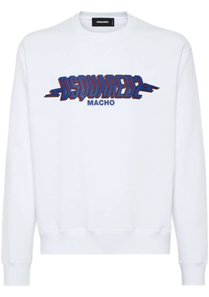 DSQUARED2 logo-print sweatshirt - White