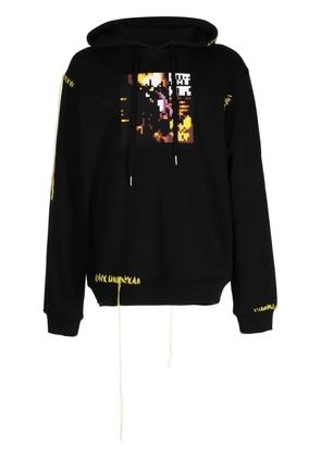 Mostly Heard Rarely Seen 8-Bit graphic-print cotton hoodie - Black