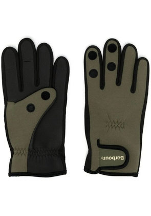 Barbour logo-thumb grippy gloves - Green