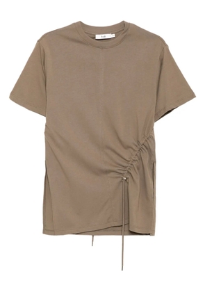 b+ab gathered T-shirt - Brown