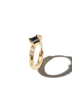 Otiumberg 9kt yellow gold sapphire huggie hoop