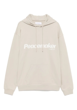 Peacemaker Oamc floral-printed hoodie - Neutrals
