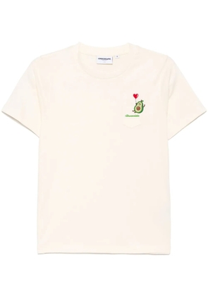 CHOCOOLATE logo-embroidered T-shirt - Neutrals