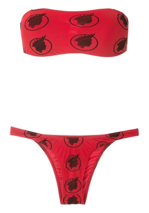 Amir Slama Índio print bikini set - Red
