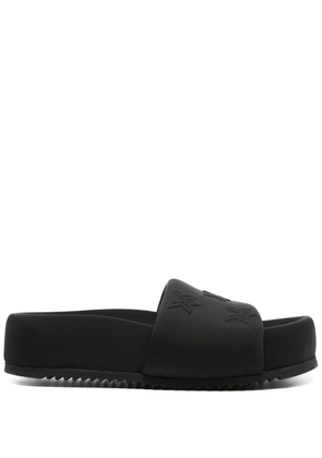 Vic Matie logo-embossed padded slides - Black