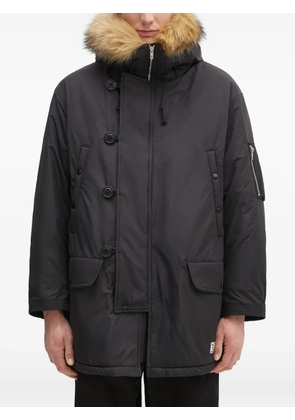 WACKO MARIA faux fur-lined hooded parka - Black