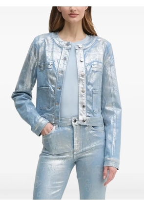 GUESS USA logo-motif bomber jacket - Blue