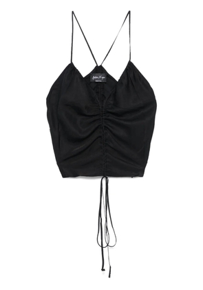 Andrea Ya'aqov drawstring tank top - Black