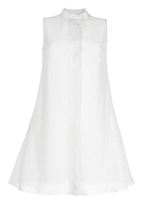 SHIATZY CHEN lace concealed-front vest - White