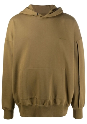 A-COLD-WALL* logo-embroidered hoodie - Green