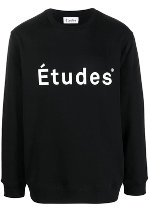 Études Studio logo-print organic-cotton sweatshirt - Black
