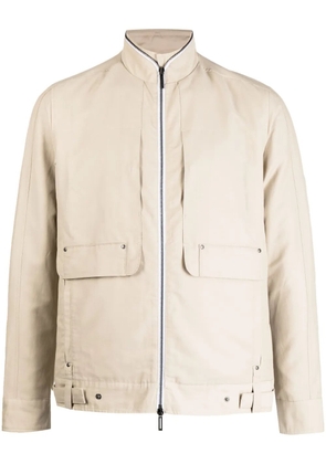 Private Stock The Bureau stand-up collar jacket - Brown