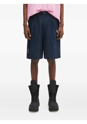AAPE BY *A BATHING APE® logo-embroidered bermuda shorts - Blue