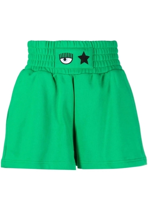 Chiara Ferragni Eye-Like motif shorts - Green