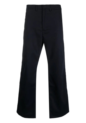 Wales Bonner studded cotton bootcut trousers - Blue