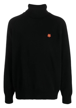 Kenzo Boke Flower-patch wool jumper - Black
