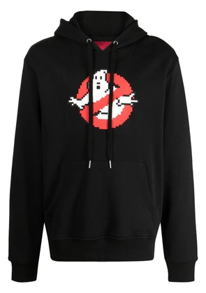 Mostly Heard Rarely Seen 8-Bit Ghost Catcher graphic-print cotton hoodie - Black