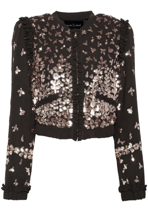 Needle & Thread Fern bomber jacket - Grey