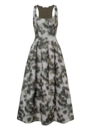 Philosophy Di Lorenzo Serafini abstract-print full-skirt dress - Grey