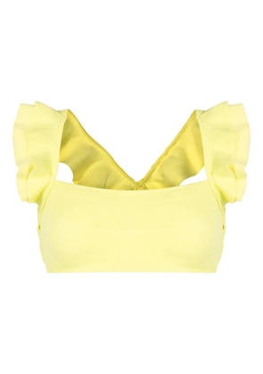 Clube Bossa Jasper ruffled bikini top - Yellow