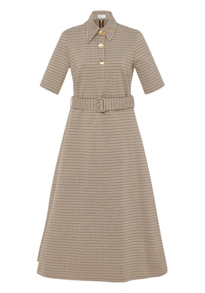 Rosetta Getty check-pattern midi dress - Neutrals