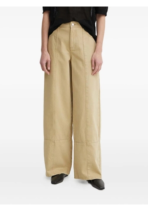 AERON panelled wide-leg jeans - Neutrals