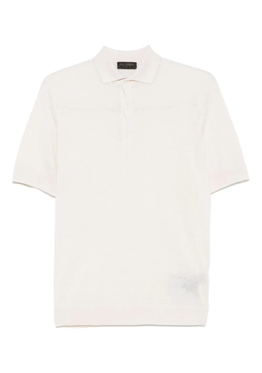 Dell'oglio fine-knit polo shirt - Neutrals