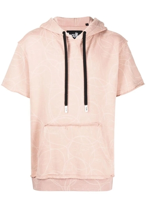 Haculla Laser short-sleeve hoodie - Pink