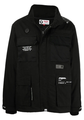 AAPE BY *A BATHING APE® logo-print jacket - Black