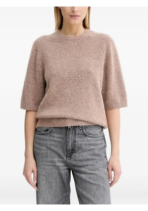 Gestuz short-sleeved crew-neck sweater - Pink