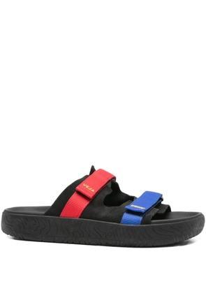 VEJA suede double-strap sandals - Black