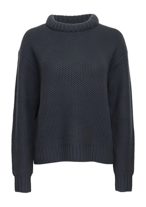 TWP waffle-knit crew-neck sweater - Grey