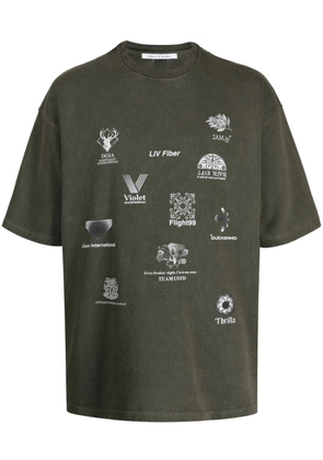 Children Of The Discordance graphic-print cotton T-shirt - Green