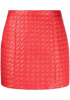 Patou quilted shell miniskirt - Red