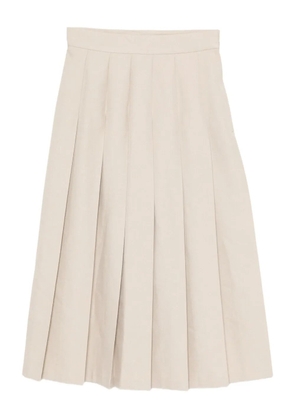To b. by agnès b. pleated skirt - Neutrals