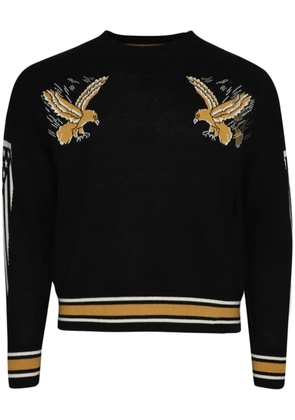 RHUDE Eagle Souvenir intarsia knit jumper - Black